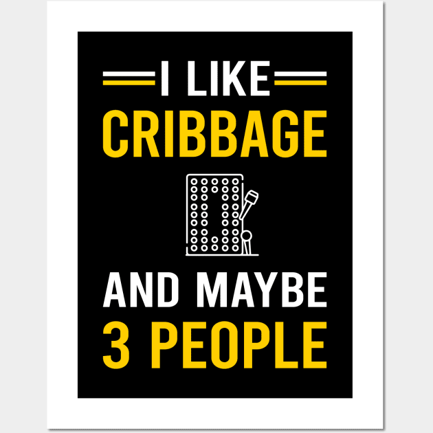 3 People Cribbage Crib Wall Art by Good Day